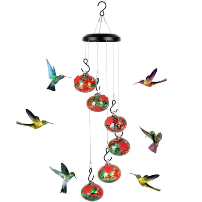 🔥2025 Mother's Day Gift🎁🎉CHARMING WIND CHIMES HUMMINGBIRD FEEDERS