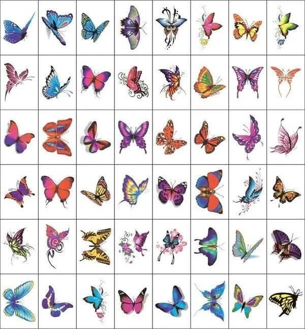 #B--Butterfly set 50 PCS