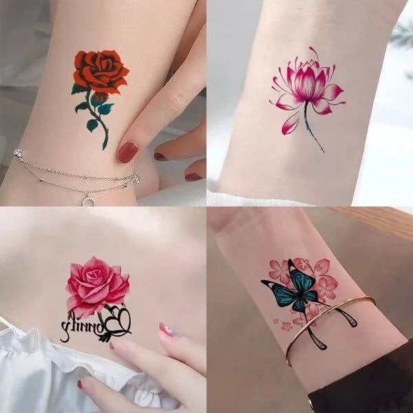 ❤️ Trendy 3D Tattoo Stickers 50 PCS