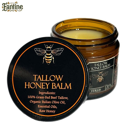 🍃Skin Care Hot Sale 70% OFF - Organic Grass-Fed Beef Tallow Balm with Raw Honey